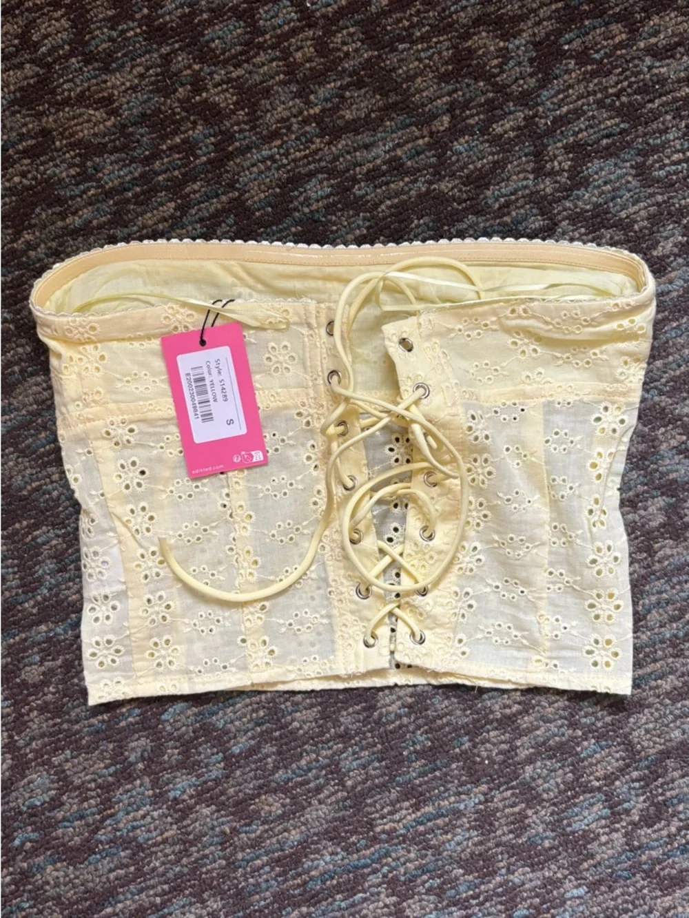 Edikted Yellow Tube Top - Picture 2 of 2